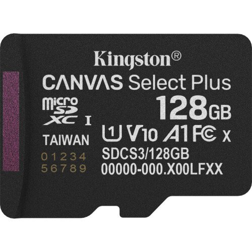 Kingston Canvas Select Plus microSD Memory Card - 128GB