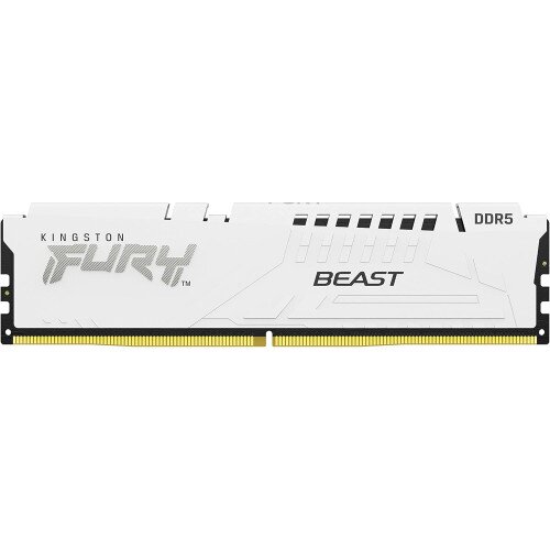 Kingston FURY Beast DDR5 Memory - 16GB - 6800MT/s - Single Module - CL34 - AMD EXPO / Intel XMP - 16Gbit - White