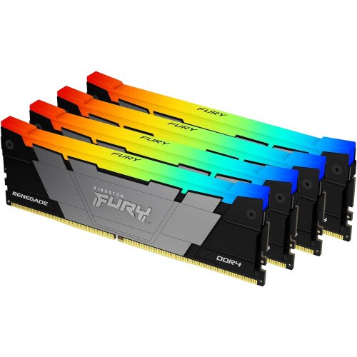 Kingston FURY Renegade DDR4 Desktop Memory - with RGB - 8GB - 3600MT/s - Kit of 4