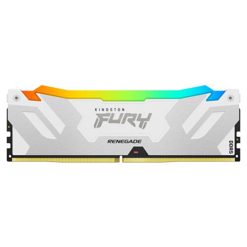 Kingston FURY Renegade DDR5 RGB Memory - 16GB - UDIMM - 6400MT/s - Single Module - 16Gbit - White