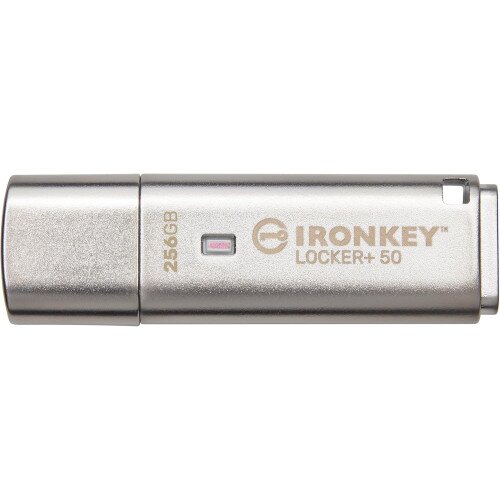 Kingston IronKey Locker+ 50 Encrypted USB Flash Drive - 256GB