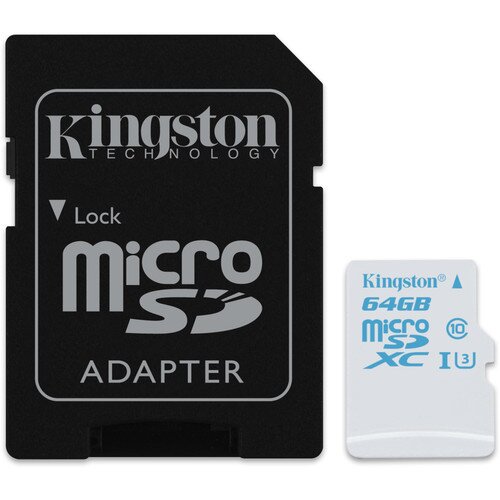 Kingston MicroSD Action Camera UHS-I U3 - 64GB