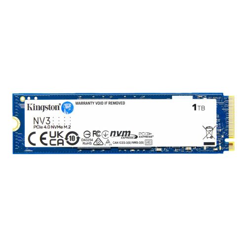 Kingston NV3 PCIe 4.0 NVMe SSD - M.2 2280 - 1TB