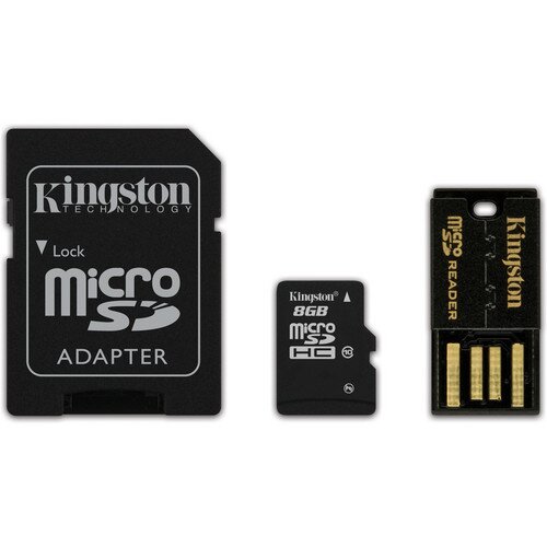 Kingston MicroSDHC Card - Class 4 with Mobility Kit - 8GB