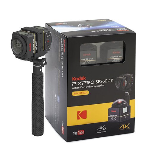 Kodak SP360 4K - DUAL PRO Pack - Includes (2) SP360 4K VR Camera