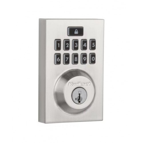Kwikset 914 SmartCode Contemporary Electronic Deadbolt with Z-Wave Technology - Satin Nickel