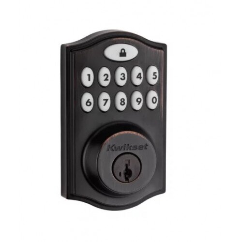 Kwikset 914 SmartCode Electronic Deadbolt with Zigbee Technology - Venetian Bronze