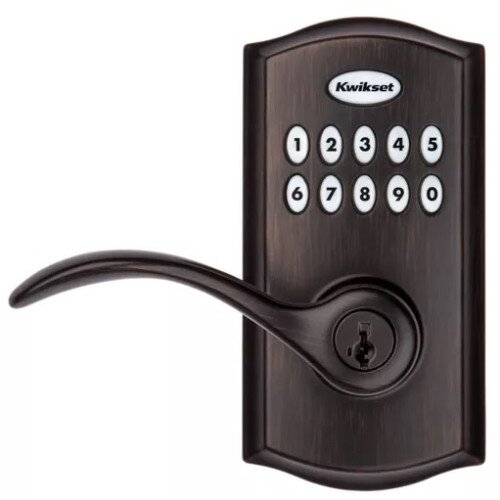 Kwikset 955 SmartCode Electronic Pembroke Lever - Venetian Bronze