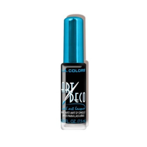 L.A. COLORS Art Deco Nail Art Polish - Black - Carded