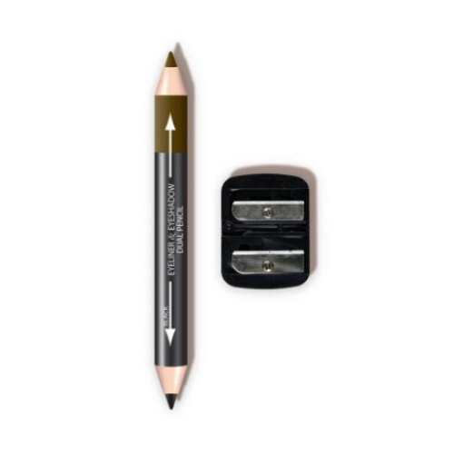 L.A. COLORS Dual Liner & Shadow Pencil W / Sharpener (carded) - Coffee
