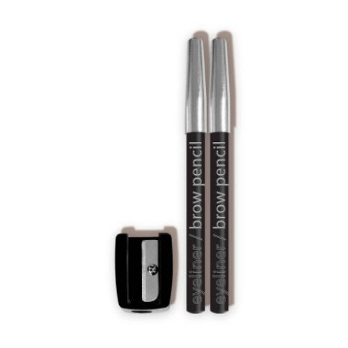 L.A. COLORS Eyeliner/Brow Pencils W / Sharpener (carded) - Black