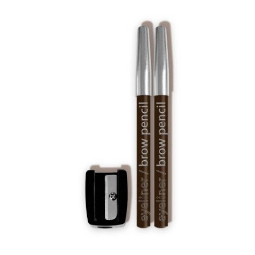 L.A. COLORS Eyeliner/Brow Pencils W / Sharpener (carded) - Dark Brown