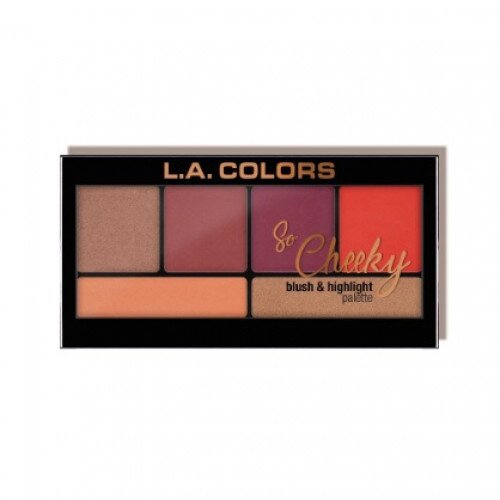 L.A. COLORS So Cheeky Blush And Highlight Palette - Hot And Spicy