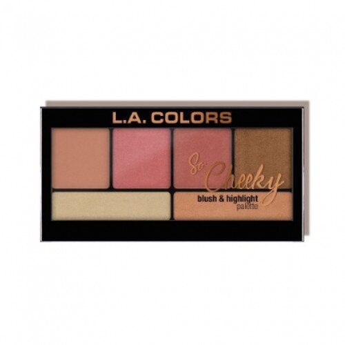 L.A. COLORS So Cheeky Blush And Highlight Palette - Peaches And Cream