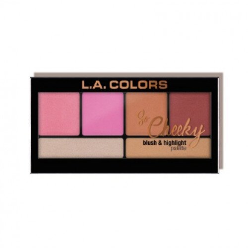 L.A. COLORS So Cheeky Blush And Highlight Palette - Pink And Playful