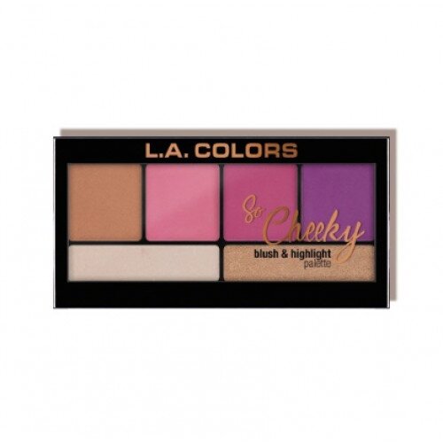 L.A. COLORS So Cheeky Blush And Highlight Palette - Sweet And Sassy