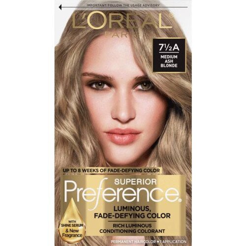 L'Oreal Paris Fade-Defying Shine Permanent Hair Color - 7½A Medium Ash Blonde