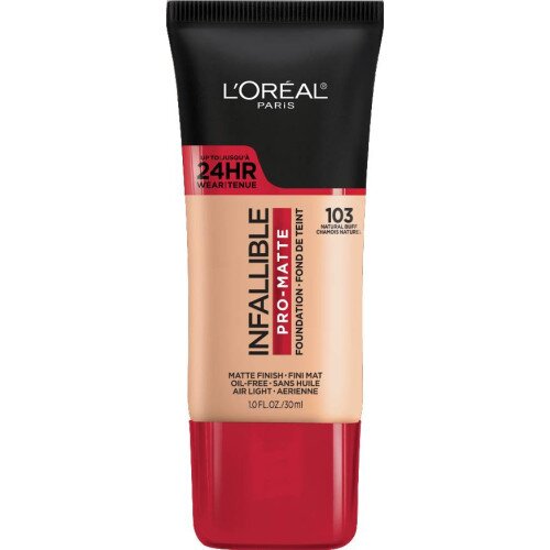 L'Oreal Paris Infallible Pro-Matte Foundation - Golden Beige 104