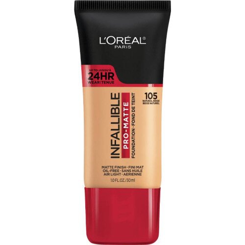 L'Oreal Paris Infallible Pro-Matte Foundation - Natural Beige 105