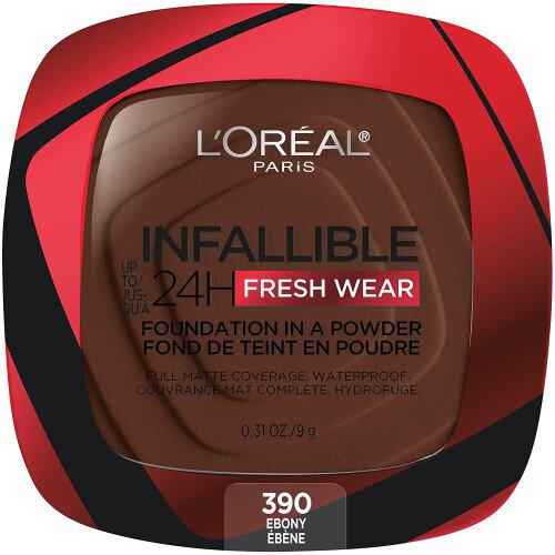 L'Oreal Paris Infallible Up to 24H Fresh Wear Foundation in a Powder - Ebony