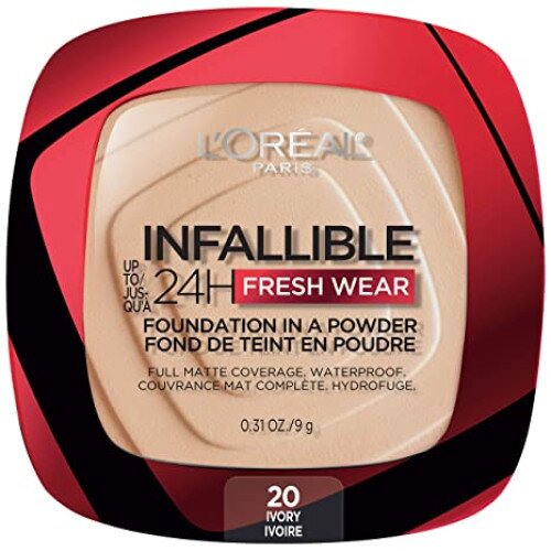 L'Oreal Paris Up to 24H Fresh Wear in a Powder, Matte Finish - Ivory