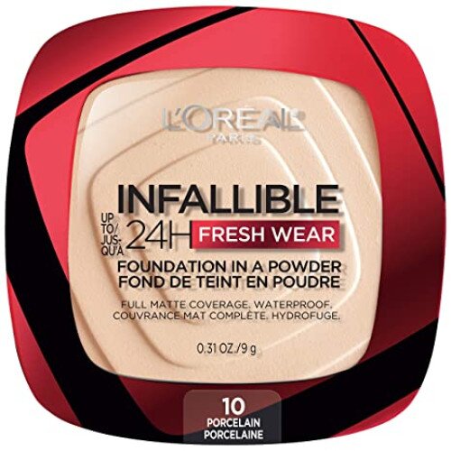 L'Oreal Paris Up to 24H Fresh Wear in a Powder, Matte Finish - Porcelain