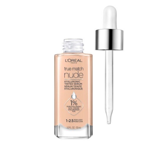 L'Oreal Paris True Match Nude Hyaluronic Tinted Serum Foundation - Rosy Light 1-2.5