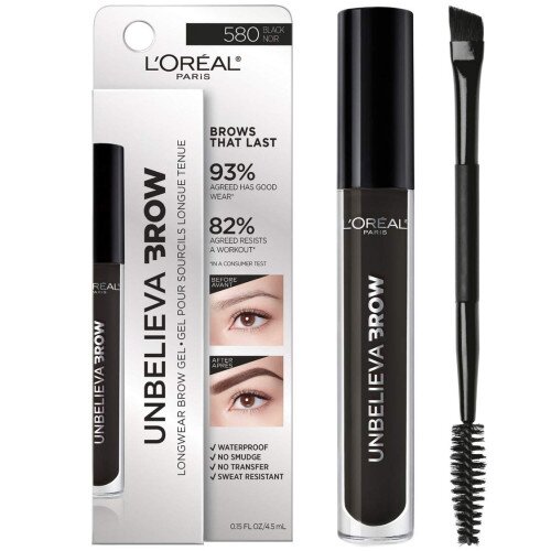 L'Oreal Paris Unbelieva-Brow Longwear Waterproof Brow Gel - Black