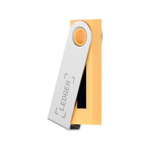 Ledger Nano S Cryptocurrency Hardware Wallet - Saffron Yellow