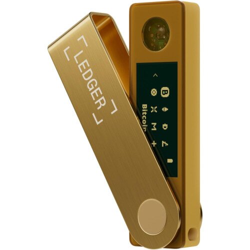Ledger Nano X Cryptocurrency Hardware Wallet - Gold