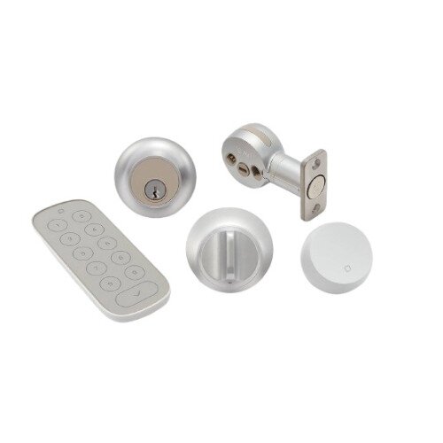 Level Lock+ Connect and Keypad - Satin Chrome - White