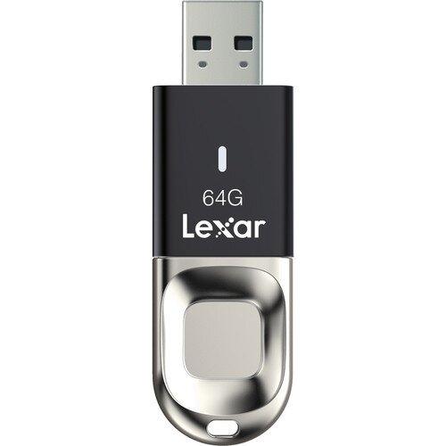 Lexar JumpDrive Fingerprint F35 USB 3.0 Flash Drive - 64GB