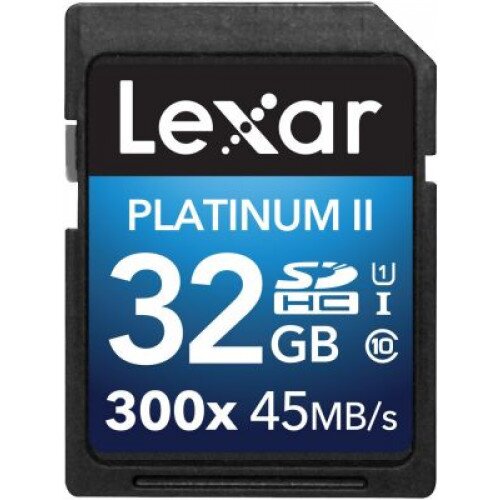 Lexar Platinum II 300x SDHC/SDXC UHS-I Cards - 32GB