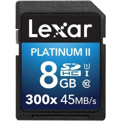 Lexar Platinum II 300x SDHC/SDXC UHS-I Cards - 8GB