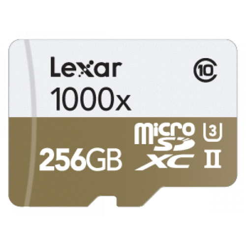 Lexar Professional 1000x MicroSDHC/MicroSDXC UHS-II Cards - 256GB