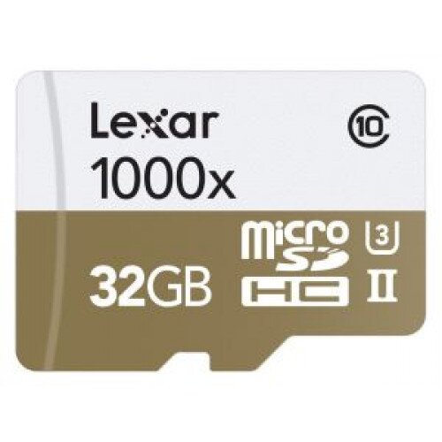 Lexar Professional 1000x MicroSDHC/MicroSDXC UHS-II Cards - 32GB