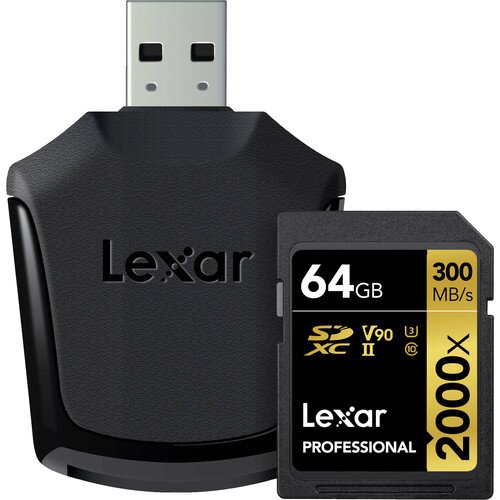 Lexar Professional 2000x SDHC/SDXC UHS-II Card - 64GB