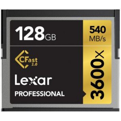 Lexar Professional 3600x CFast 2.0 Card - 128GB