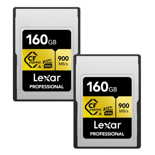 Lexar Professional CFexpress 2.0 Type A Card GOLD Series - 160GB - 2-Pack