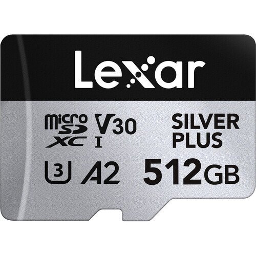 Lexar Professional SILVER PLUS MicroSDXC UHS-I Card - 1-Pack - 512GB