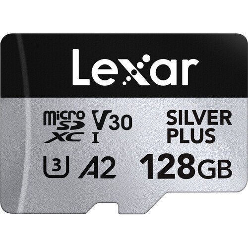 Lexar Professional SILVER PLUS MicroSDXC UHS-I Card - 1-Pack - 128GB