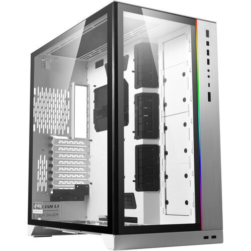 LIAN LI Dynamic XL ROG PC-O11D E-ATX, ATX Full Tower Gaming Computer Case - White