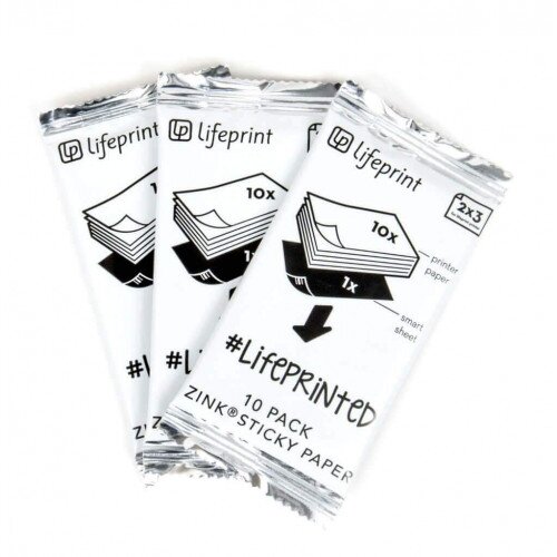 Lifeprint Photo Paper 2x3 - Sticky Back 30 Pack