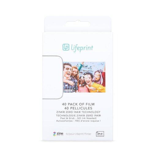 Lifeprint Photo Paper 3x4.5 - Sticky Back 40 Pack