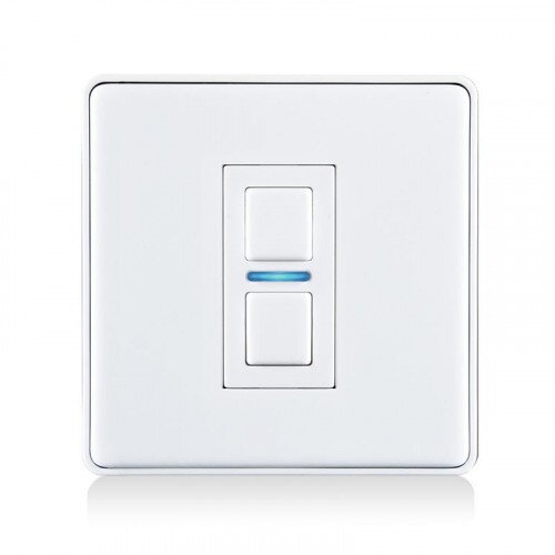 Lightwave Smart Dimmer (L21) LED Switch - White Metal