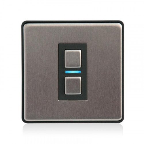 Lightwave Smart Dimmer (L21) LED Switch - Stainless Steel