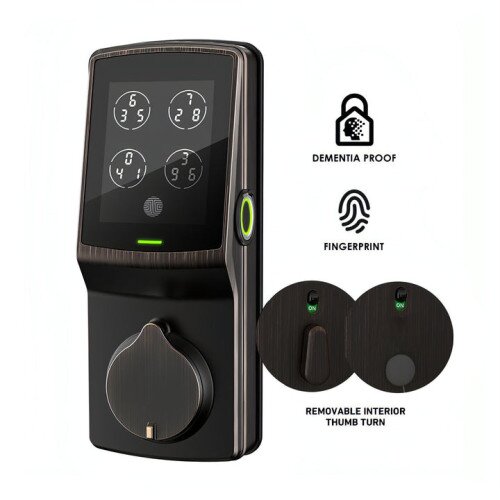 Lockly Dementia-Proof Secure Plus Smart Lock - Venetian Bronze