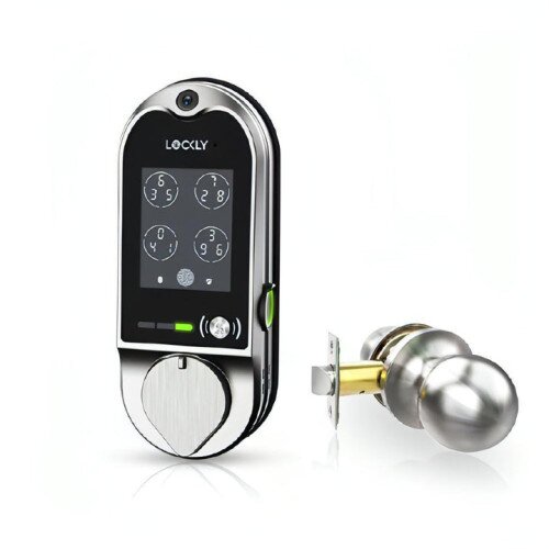 Lockly Vision Smart Lock With Stainless Steel Doorknob