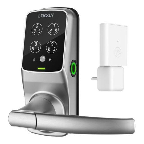 Lockly Wi-Fi Enabled Secure Pro Smart Lock - Satin Nickel - Latch - Standard Edition