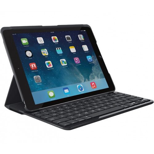 Logitech Canvas Protective Case with Integrated Keyboard - iPad mini - Black